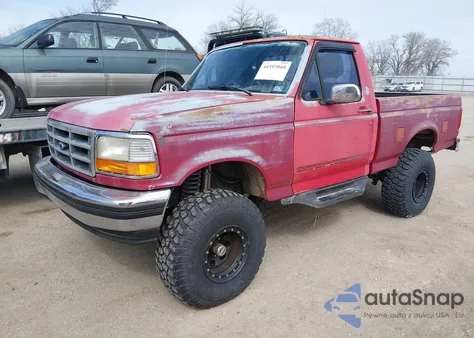 1992 Ford F150 из США, поврежденный, VIN 1FTEF14N2NNB18478